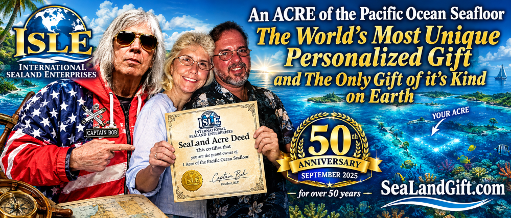 own acre of pacific ocean claim popular persoanlized gift